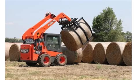 bale grabber skid steer|land pride ball grabber.